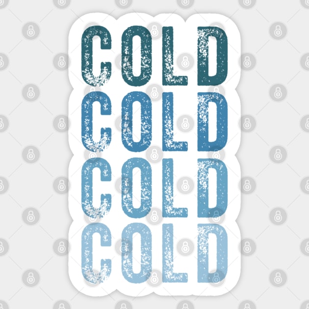 Cold Sticker by BrightOne